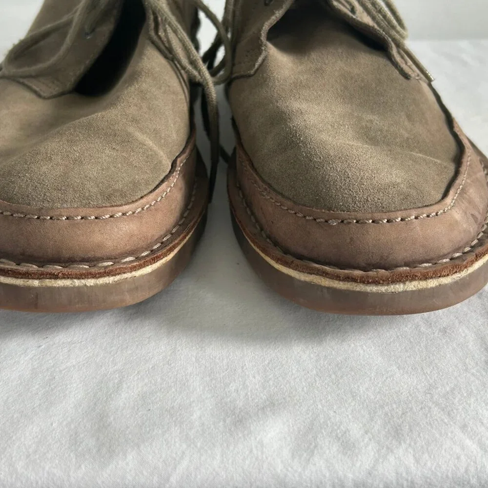 Clarks Bushacre Rand Chukka Boots Brown Leather Lace Up Mens Shoes 10M